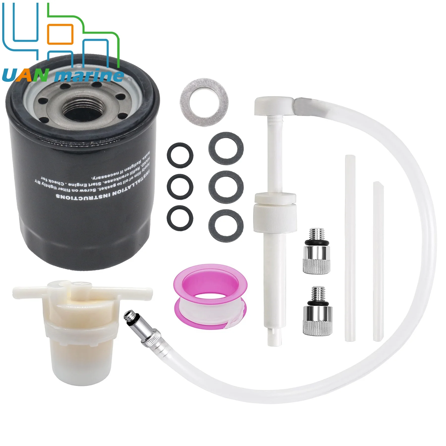 

Change Service Kit Oil Filter 15400-PH1-F03 & Fuel Filter 16900-SA5-004 W/ Gasket for Honda BF75A BF90A Boat Outboard Engine
