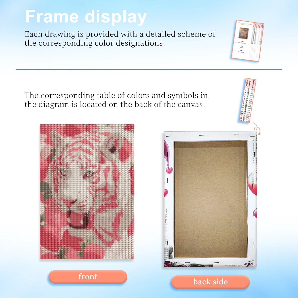 RUOPOTY Diamond Painting Kits Wall Pink Tiger Decor Rhinestone Art Crafts Animal Full Round Craft Supplies Diy Gift Diamond Pain