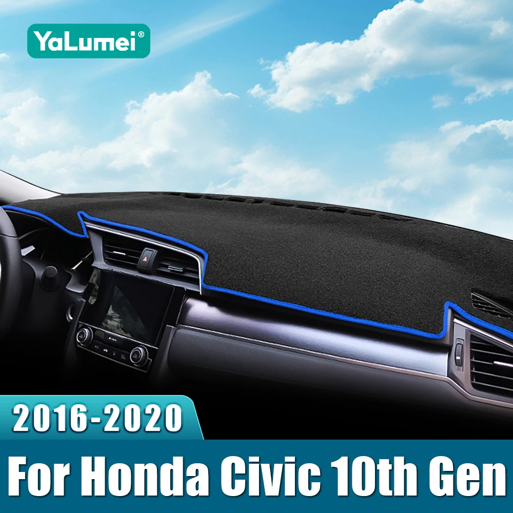 Für Honda Civic 10th 2016 2017 2018 2019 2020 Civic 10 Auto Dashboard Sonnenschutz Abdeckung Instrument Panel Nicht-slip Pad Zubehör