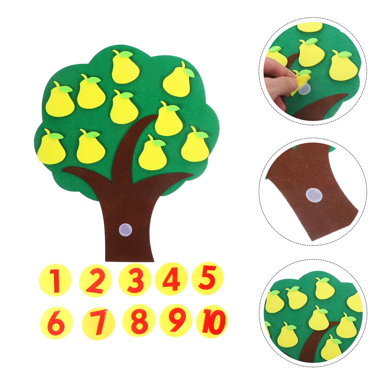 Imagem -04 - Felt Pear Tree Math Games para Ensinar Adição e Subtração com Números Kindergarten Classroom 110