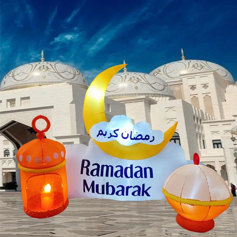 

Надувные игрушки: Модель Луны для Рамадана и Ид Мубарака с встроенными светодиодами – Декорации для празднования постов и исламских праздников
