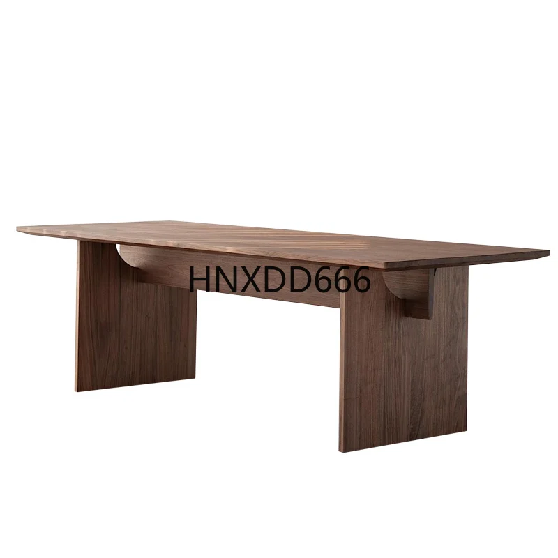 

High-end black walnut simple home study desk workbench