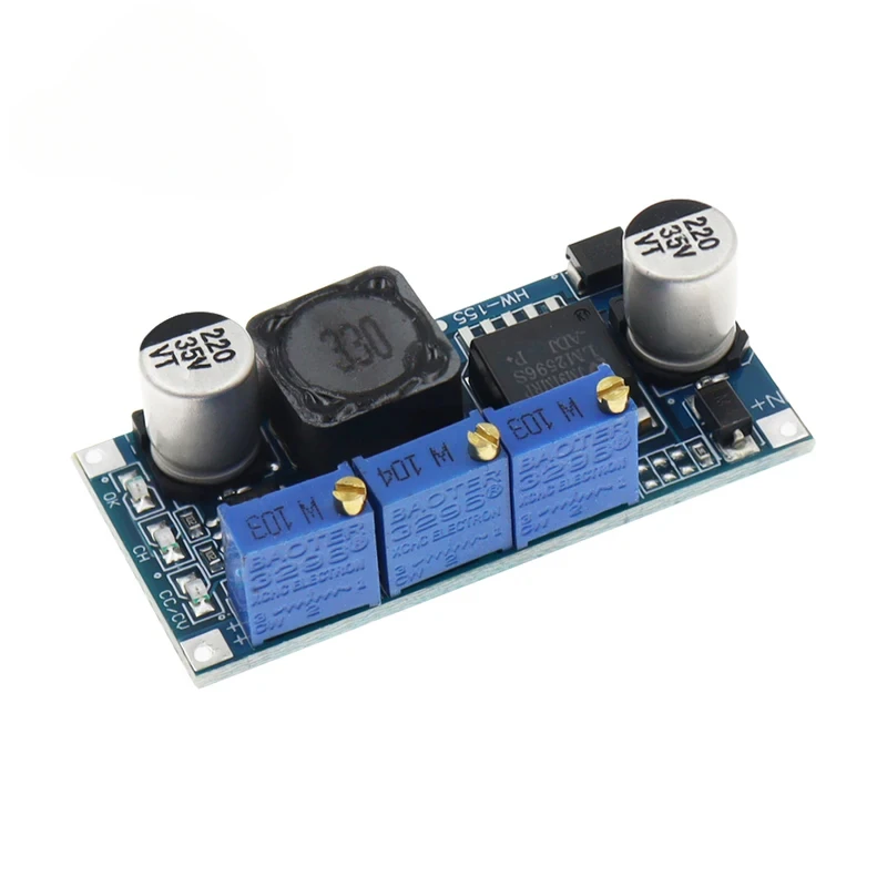 1/5 PCS LM2596S DC-DC Constant Current Module LM2596 DC-DC 7V-35V Step-down Adjustable CC/CV Power Supply Module