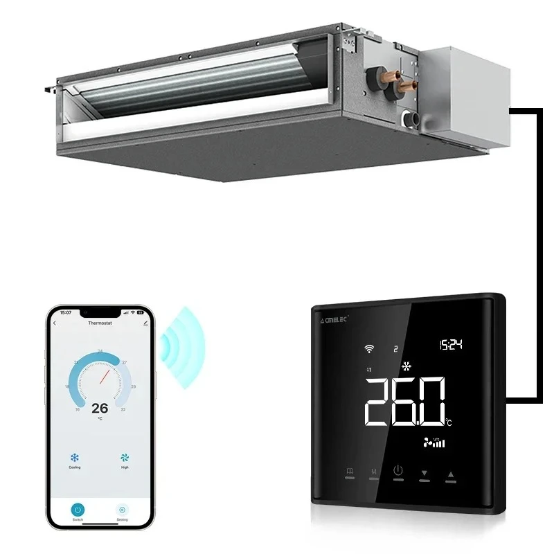 ترموستات VRV ذكي لـ Fujitsu Mitsubish التحكم الذكي Wifi لـ Gree Midea يعمل مع Alexa Yandex Google