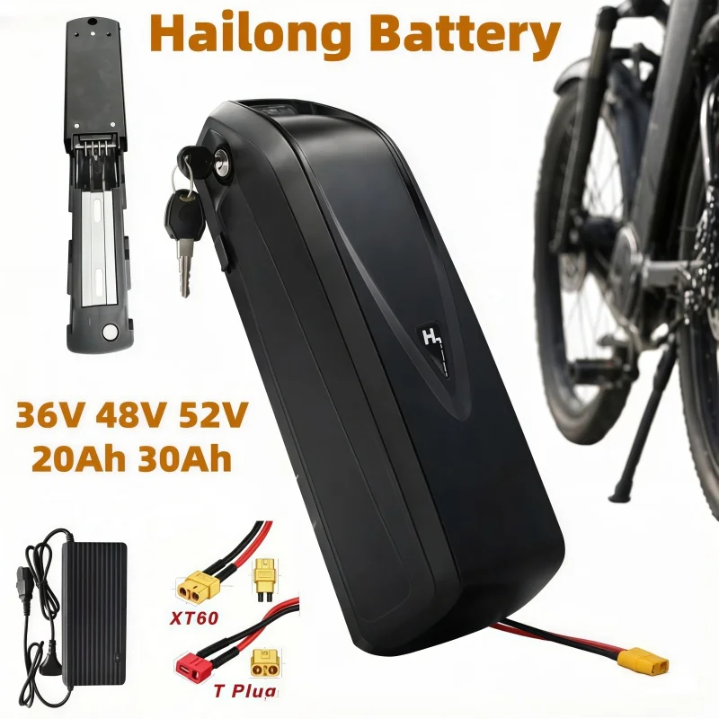 

Electric Bike Replacement Power Pack Hailong, 36V 48V 52V 12Ah 15Ah 18Ah 20Ah 30Ah for Bafang Motors