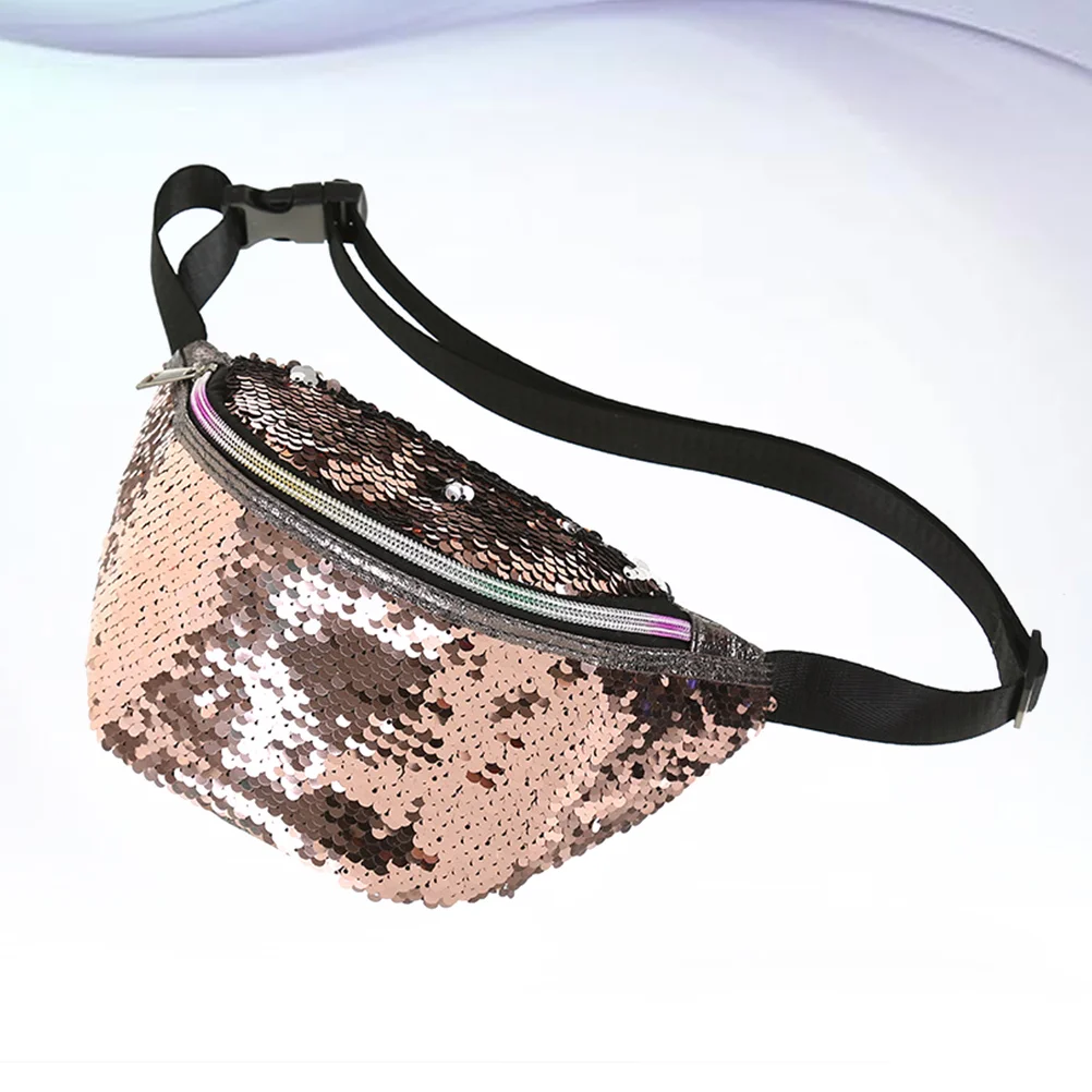 

Clear Bag for Stadium Events Mermaid Outdoor Wasit Sequin Waist Pouch Miss Fanny