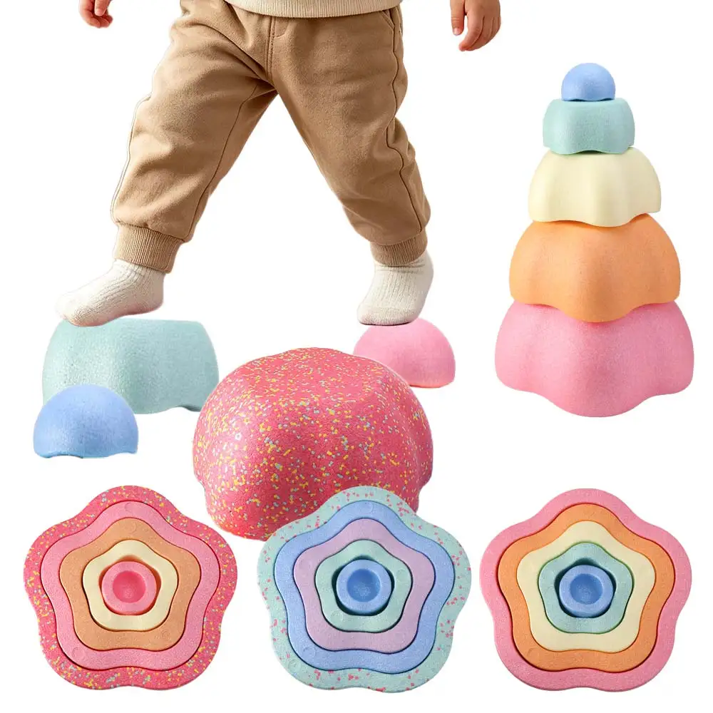 

Камни для балансировки River Stones: Игровой набор для улицы, пятиконечная звезда, пенопластовые камни для балансировки, набор для строительства балансировочных конструкций