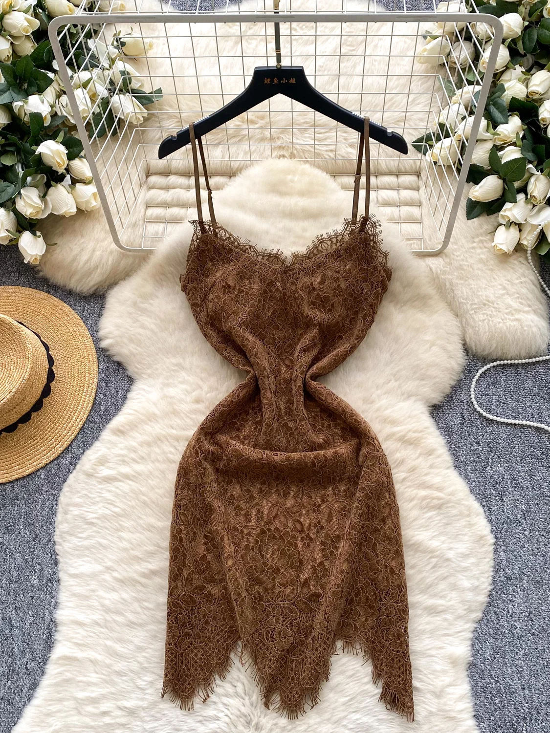 

Высококачественная бархатная кружевная юбка Pure Desire для женщин, сексуальная юбка с завязкой на талии для девочек, летняя юбка Ci Commute