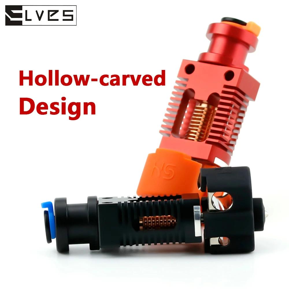 ELVES 3D Red Lizard V5 Pro V6 Hotend Assembled Bi-Metal HeatBreak Plated Copper Hotend for CR-10 CR10S Ender-3 V2 Ender-3