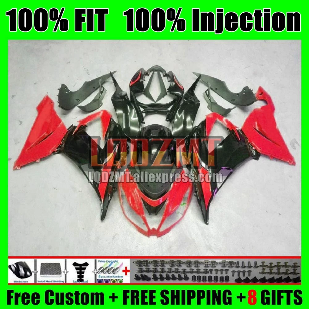 Injection For KAWASAKI NINJA ZX636 Stock red ZX6R 13 14 15 16 17 18 49No.22 ZX 6R ZX-6R 2013 2014 2015 2016 2017 2018 Fairing