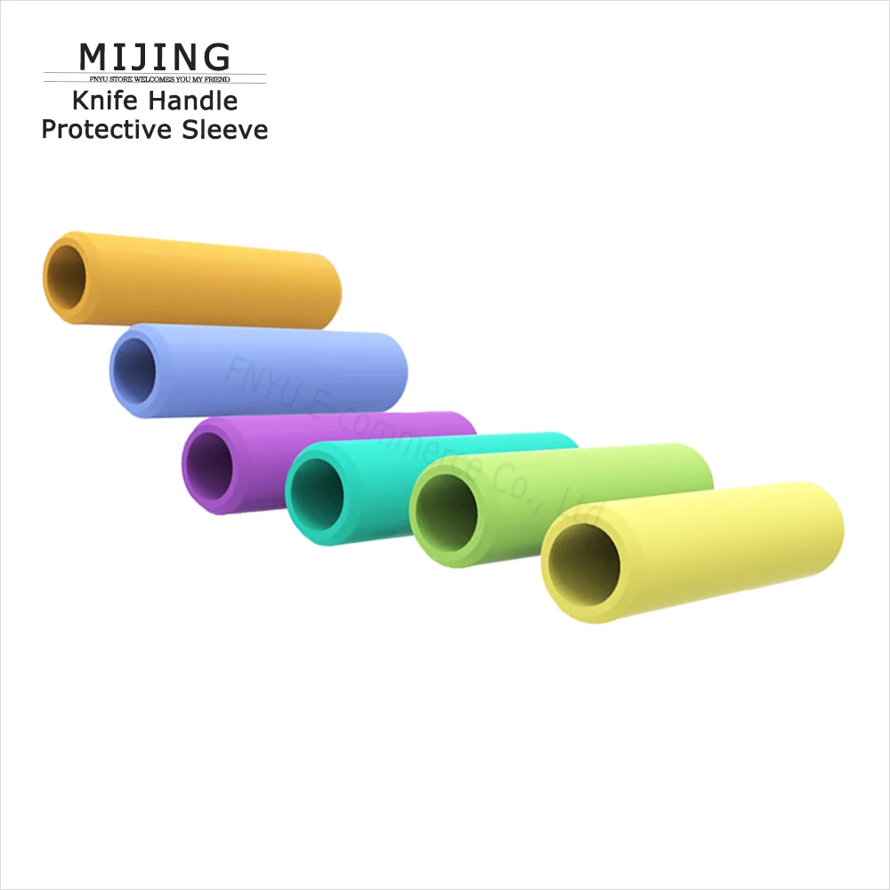 Funda protectora MIJING, mango de cuchillo de 6 piezas, aislamiento antideslizante, Phantom, mango de seguridad a prueba de quemaduras, 1 Juego