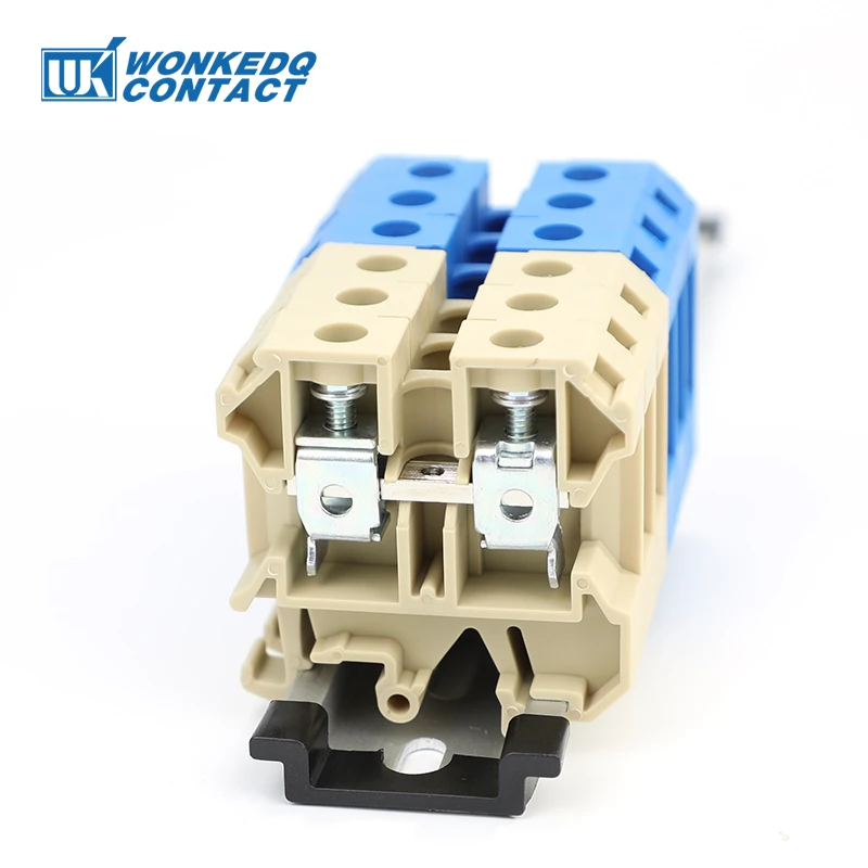 10Pcs SAK16EN Universal Screw Connection Feed-through SAK16 16 mm² Wire Electrical Connector DIN Rail Terminal Block SAK 16EN