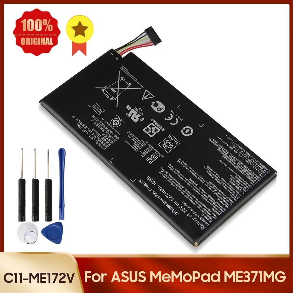 

Replacement Battery C11-ME172V for ASUS MeMoPad ME371MG K004 ME172V New Replace Battery 4270mAh 4.28V