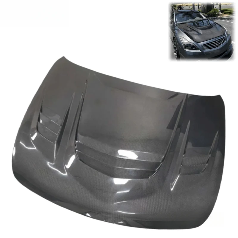 

Carbon Fiber Bonnet With Mounting Bolts For G37 Coupe & Sedan