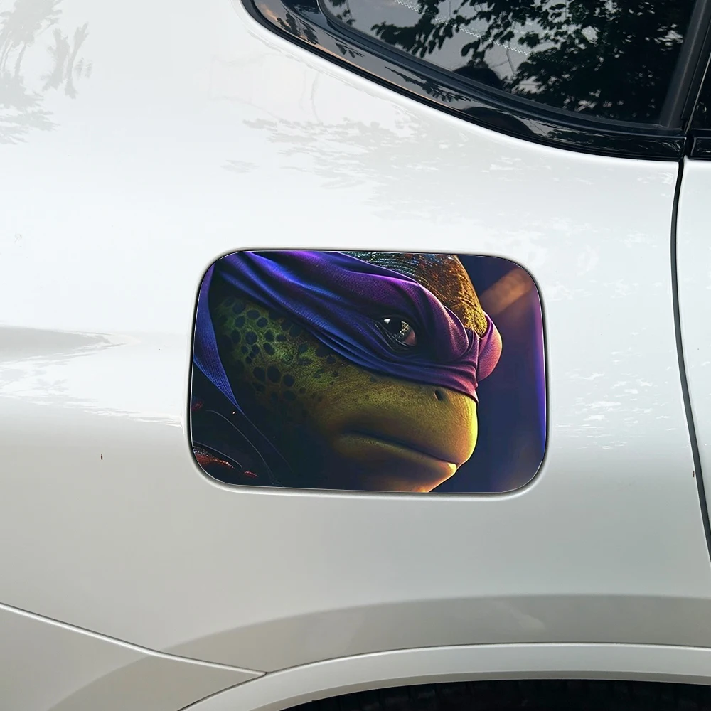 Doodle Anime Turtle Waterproof Car Fuel Tank Cap  Scratch obstruction Cover Sticker Sunscreen Decal Car Stickers view 6