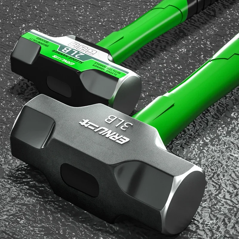 2LB-12LB مطرقة زلاجة الثقيلة مثمنة المطرقة متعددة الوظائف البناء جدار مزيل المطارق أدوات عالية الكربون الصلب