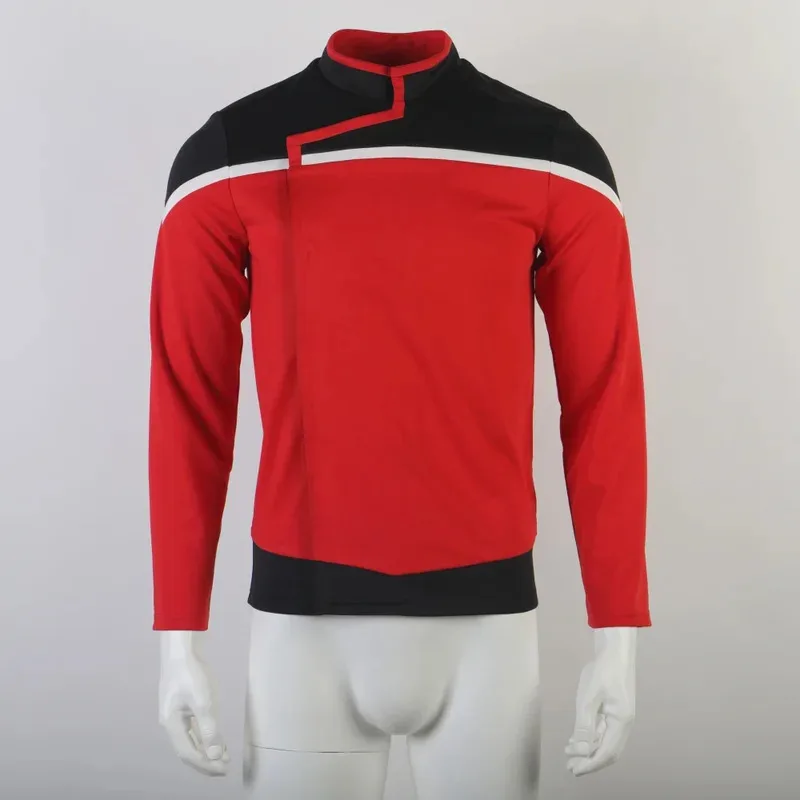 

Красная униформа нижнего Tres Freeman для косплея, ансамбль Резерфорда, желтый, синий топ, рубашки ST, костюм на Хэллоуин для мужчин и женщин;3,c'5.b;8