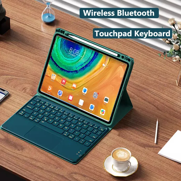 Imagem -01 - Capa Teclado para Redmi Pad Pro Capa Bluetooth Trackpad Xiaomi Poco 6s 12.4 11 12 Polegada 10 61 Polegada se 11 2023 capa teclado para redmi pad pro capa bluetooth trackpad xiaomi poco 6s 124 11 12 polegada 10 61 polegada se 11 2023 01