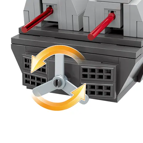 COGO 2-i-1 Militärt Marinfartyg Byggklossar - Krigsarmé Båt Flygplan Modell - Leksaker för Pojkar - 167 DELAR 10 best sales cogo byggstenar - №8