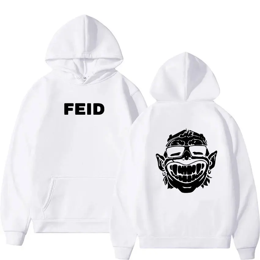 Ferxxocalipsis Tour 2024 feid ferxxo อัลบัมใหม่เสื้อสเวตเตอร์แบบสวมหัวแฟชั่นโอเวอร์ไซส์แบบลำลองสำหรับเสื้อฮู้ดชายหญิงฮิปฮอปสตรีทแวร์