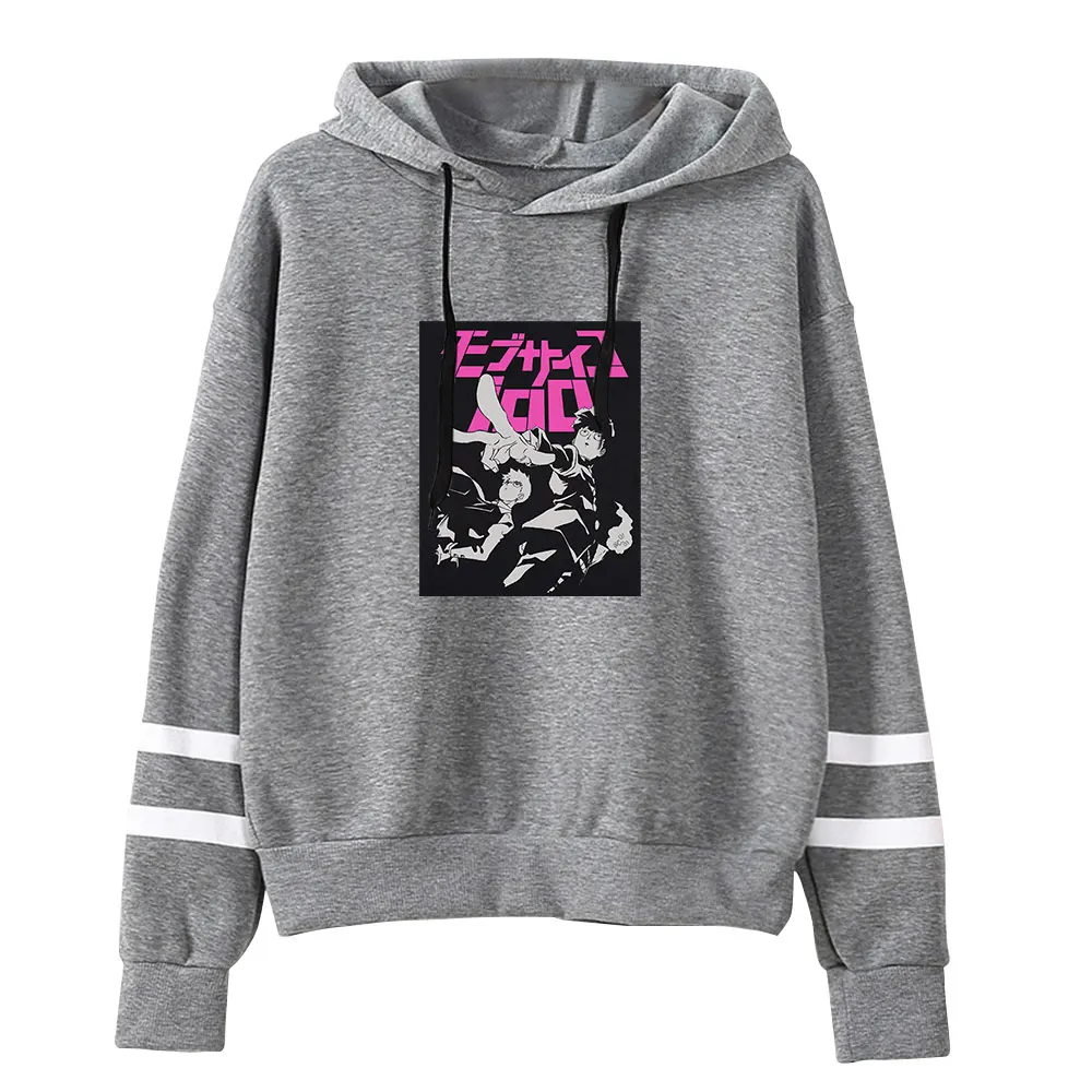 Mob Psycho-Sudadera con capucha de estilo callejero Harajuku, Sudadera con capucha, tops de puesta de sol curva, 100