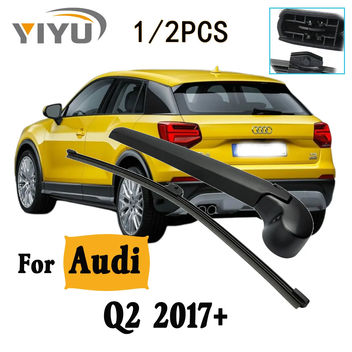 

1/2 шт., комплект рычагов стеклоочистителя заднего стекла для Audi Q2 2017 +, лобовое стекло, заднее окно
