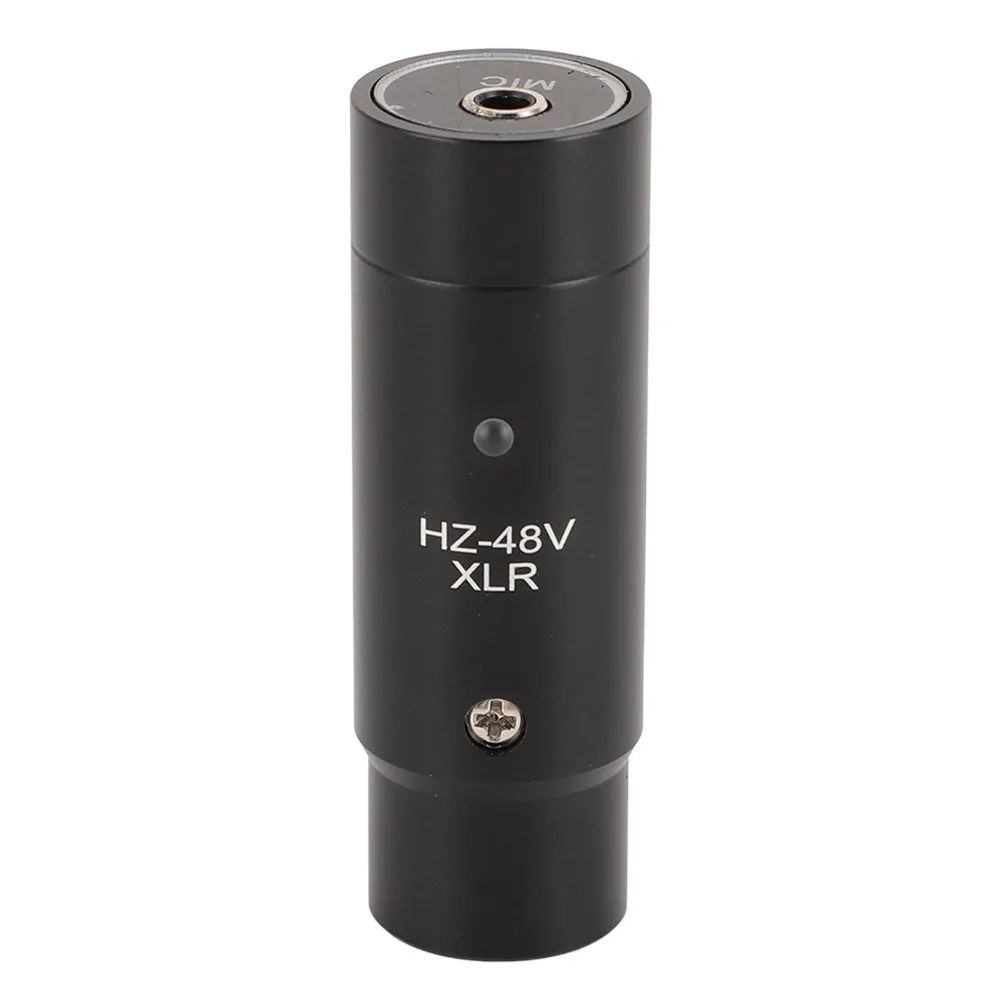 3 Pin XLR Male 48V Phantom Power 20-16000Hz XLR To 3.5mm Adapter Microphone To XLR Male Adapter 3 Pin for 3.5mm Headphones