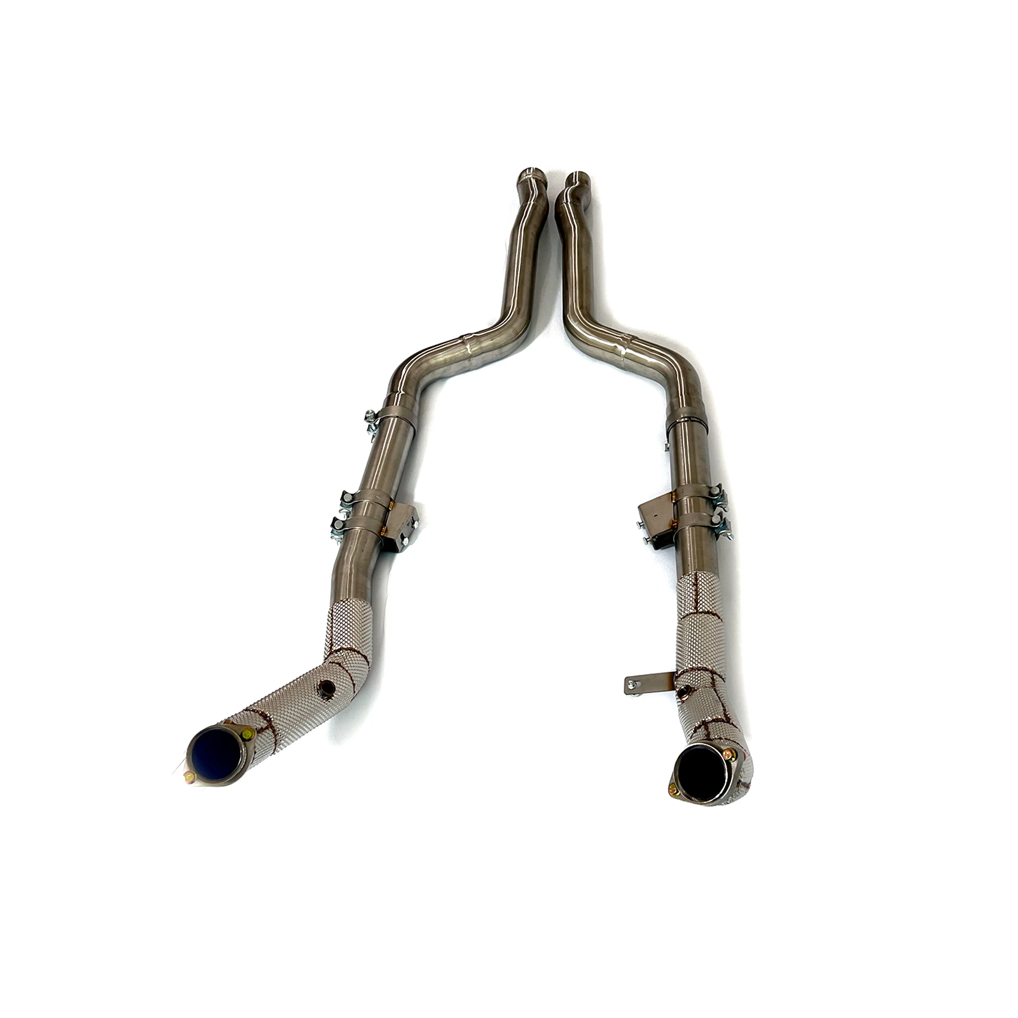 ING ss304 Exhaust Catless Downpipe for Mercedes Benz CLS550 W219 4.6L v8 2015+ Engine Nozzler Header Tube Race Customize System