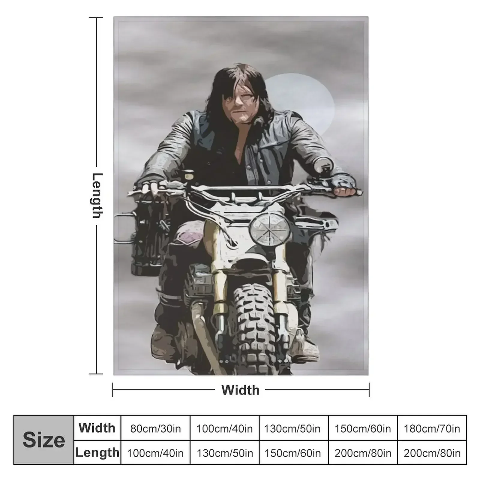 The Walking Dead Daryl Dixon Throw Blanket Decorative Sofa Weighted For Baby blankets ands Luxury Brand Vintage Blankets