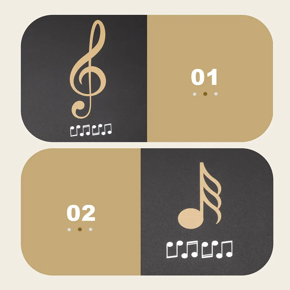 

2 Pcs Decorative A4 Music Score Folder Music Note File Organizer for Piano and Instrument Players
