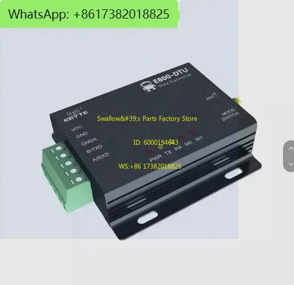 

RS485 LoRa Modem Industrial Digital Radio 433MHz 20dBm FEC Wireless Transmitter 3km Long Distance LoRa Module
