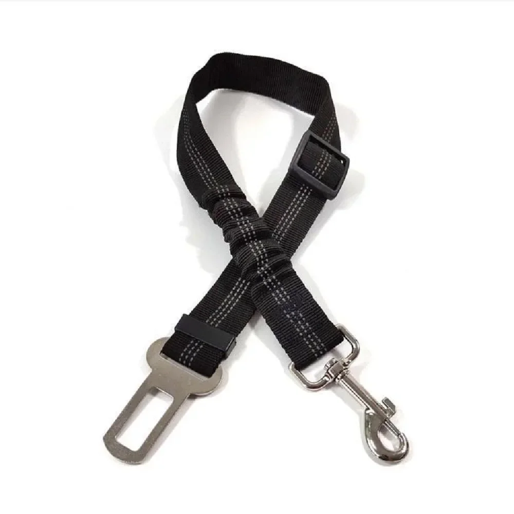 Dog Car Seat Belt Car Reflective Belt Elastic Retractable Leash New Pet Car Cat Leash Pet Car Cat Leash Dog Leash  Dog Collar