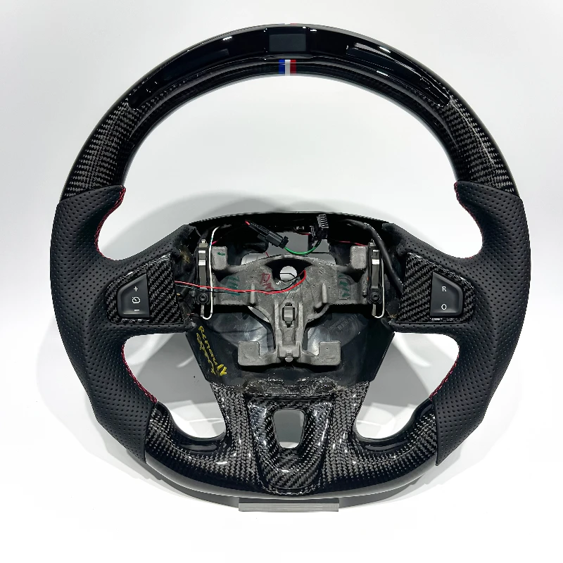 

Carbon Bos for Megane 3 Renault Steering Wheel with LED Black Carbon Fiber for Meganne 3 Clio Car Steering Wheel Cool New Design
