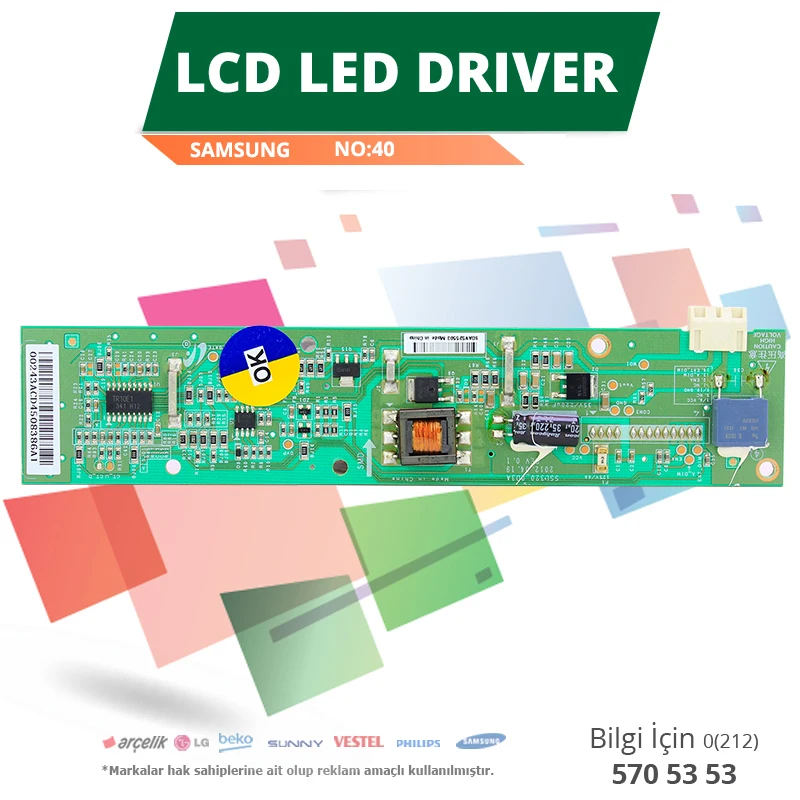 

LCD LED DRİVER FOR SAMSUNG (SSL320-OD3A) (LTA320AP33)-(WK-40)