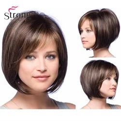 Strongbeuaty Short Brown e Auburn Lightspot Fashion Lady parrucca sintetica mix order