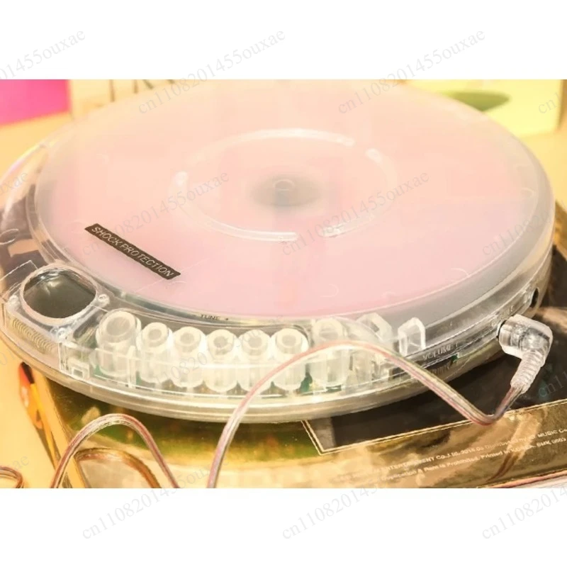 Retro Style Full Transparent CD Player Portable Stand‑Alone Desktop Music Player For Home Entertainment