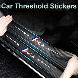 for Peugeot RCZ Logo Car Threshold Protector Anti Scratch Decals Strip Trunk Door Sill Bumper Scuff Plate Sticker Auto Interior
