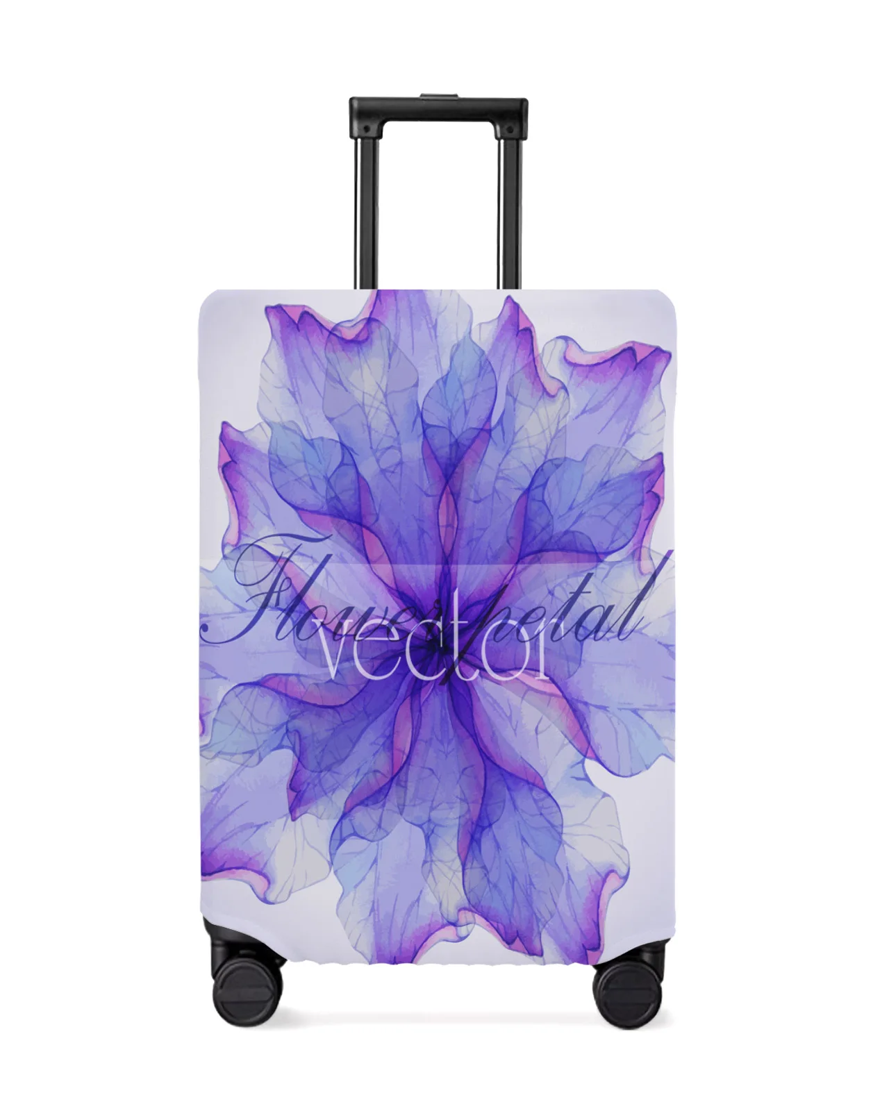 Mandala Purple Rendering Elastic Baggage Cover For 18-32 Inch Suitcase Case Dust Cover Travel Accessories