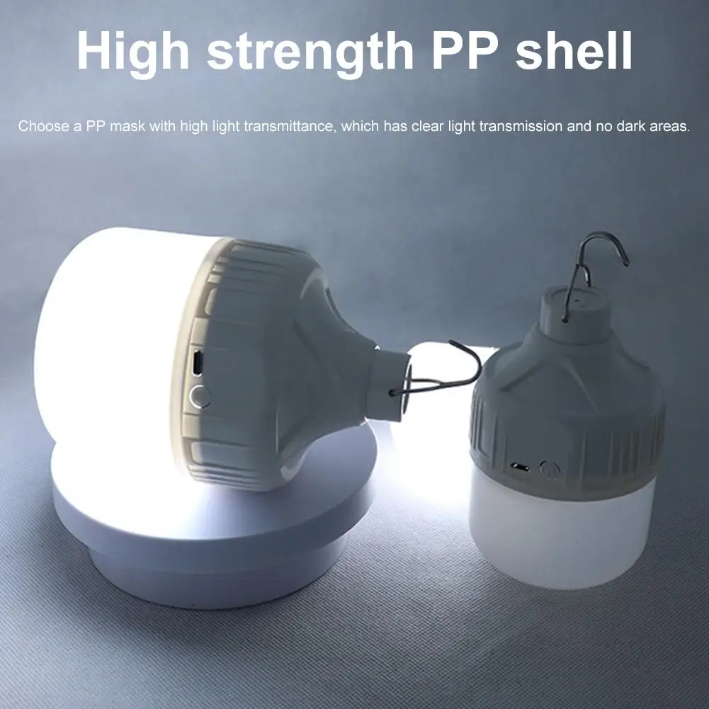 Outdoor Picnics Wireless Hanging Tent Lights Usb Rechargeable Portable Camping Led Bulb Emergency Long Battery Lighting 30/80w