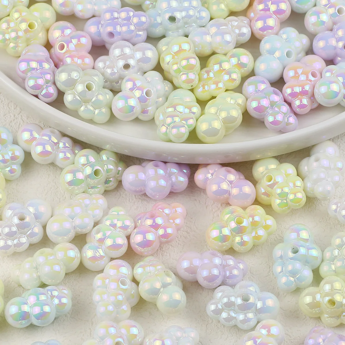 10/20pcs Sweet Pastel Cloud Acrylic Spacer Beads 18x25mm For Jewelry Making DIY Necklaces Bracelets Accessories Craft Supplies