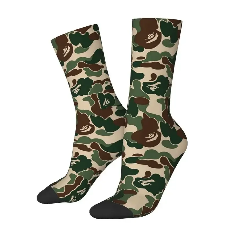 

Classic Camo Camouflage Pattern Men Women Crew Socks Unisex Cool Summer Novelty Street Style Crazy Dress Socks