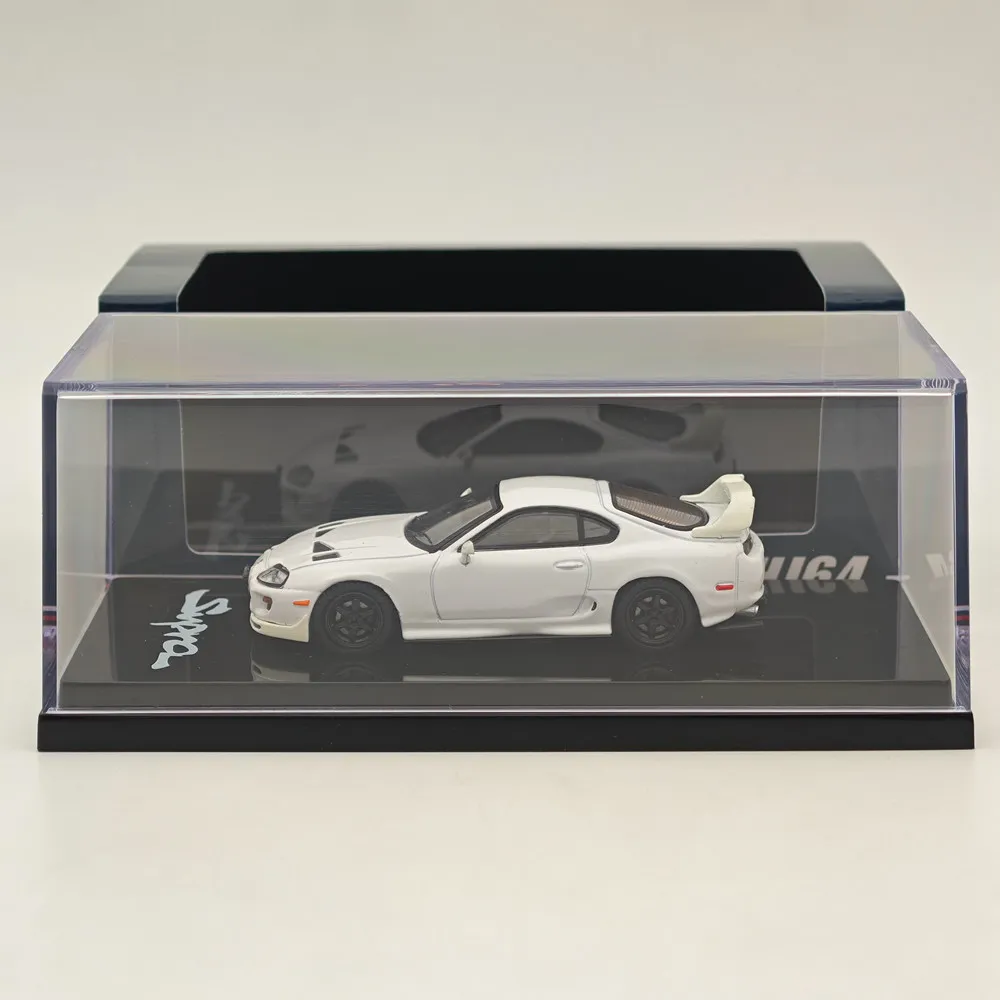 Hobby Japan 1/64 For SUPRA (JZA80) JDM CUSTOMIZED VERSION WHITE II HJ644042W Diecast Models Car Collection Auto Toys Gift