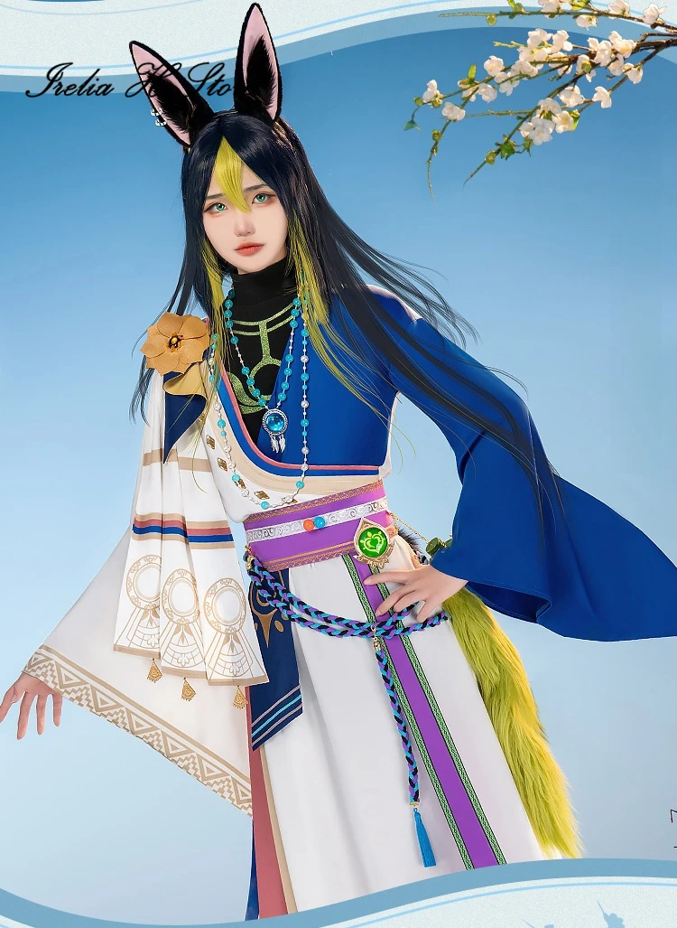 Pre sale Irelia H Genshin Impact Tighnari Cosplay Costume Anime Game Tighnari Tibetan elements Dress Halloween Costumes