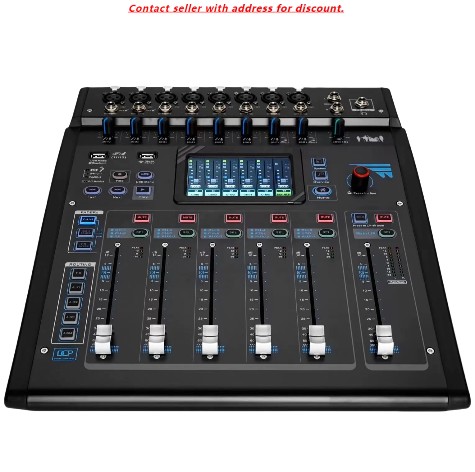 

OEM Professional Audio Interface Digital Mixer Built-in DSP Types Of Digital Effects Digital Music 12Channel Audio Console MF-12