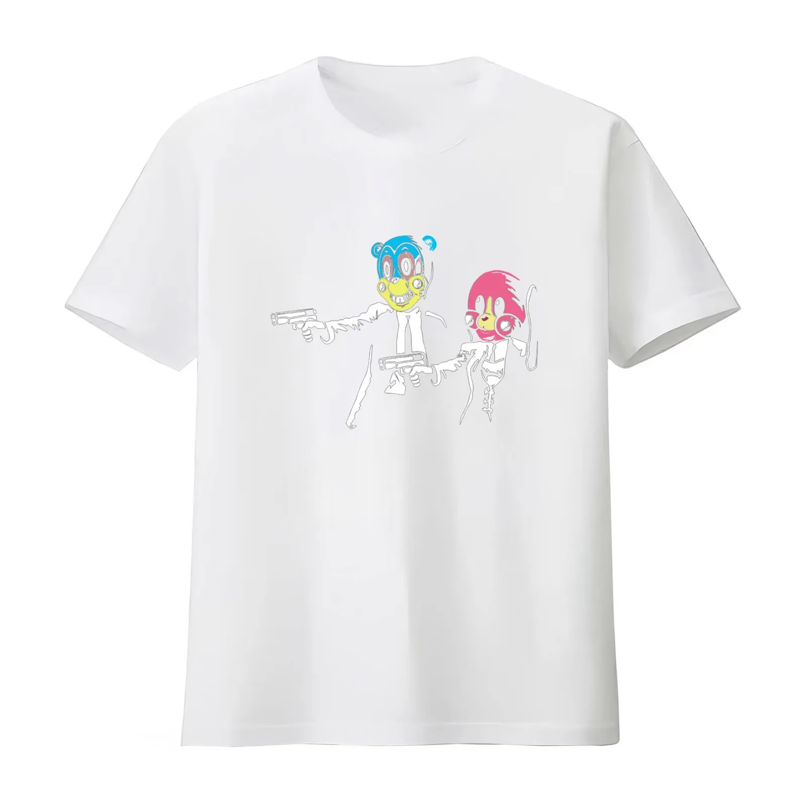 Cha-Cha And Hazel Pulp T-Shirt Summer Casual Cotton Tee Oversized Streetwear Tops Vintage Graphic Print Unisex Men Women