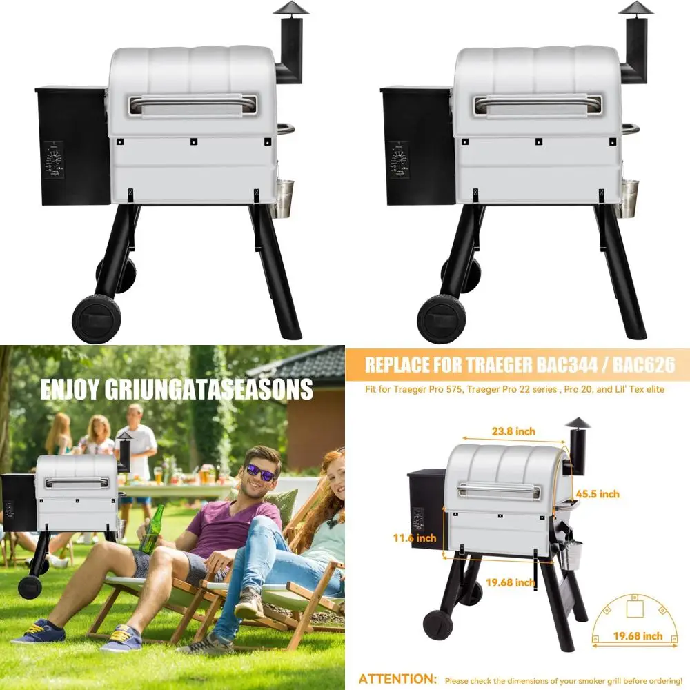 

Insulated Grill Cover for Traeger Pro 575, 22 Series, Pro 20, and Lil' Tex Elite - Ideal for Outdoor Cooking