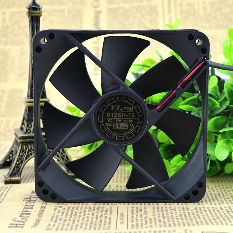 YATE LOON 12012025MM 12CM/ CM 12V FAN D12SM-12