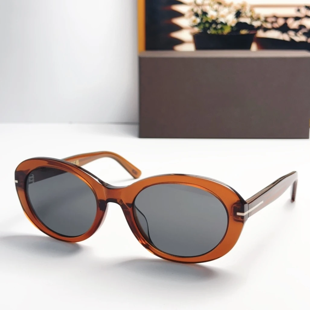 1172-K Sunglasses for Men Women,Premium Acetate Oval Frame,UV400 Blocking,Trendy Retro Oval Must-have Fashion Eyewear