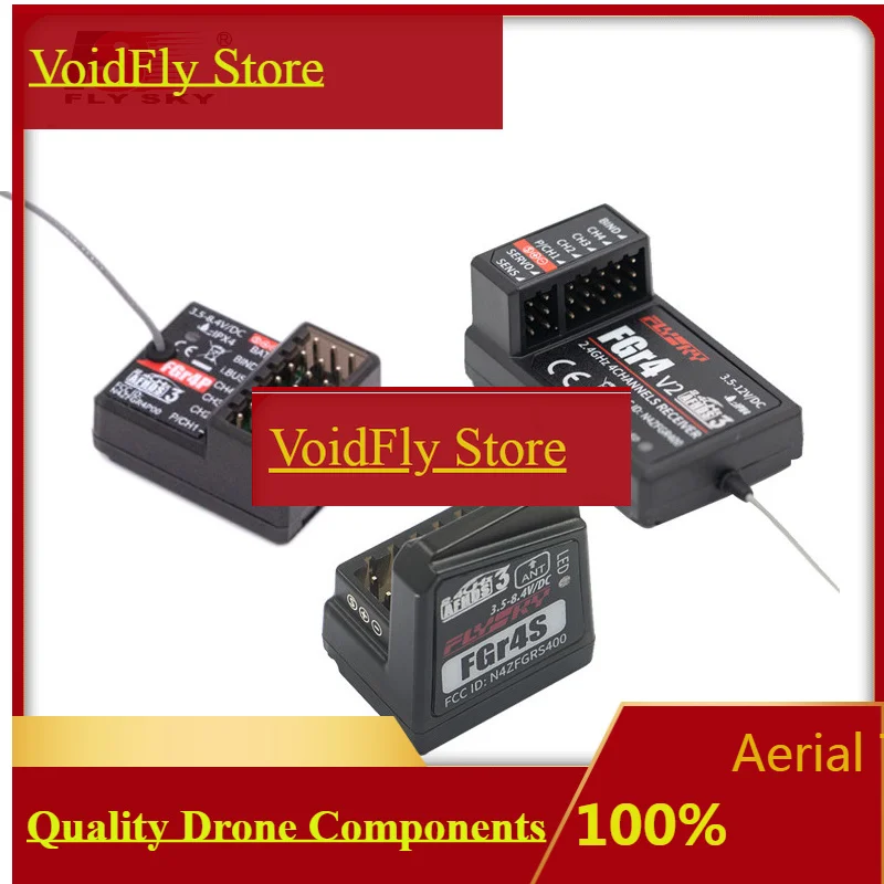 VoidFlyFlySky FGR4/FGR4S/FGR4P 4-channel Receiver NB4+/NB4 Pro/NB4 Pro+/PL18 Ultra/PL18/PL18 Lite/PL18 EV Transmitter