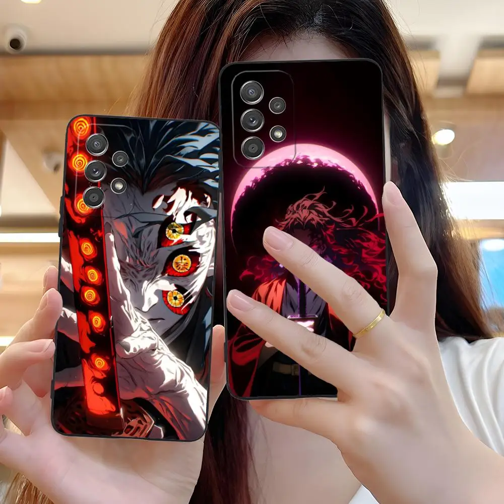 

Demon Slayer Kokushibo Phone Case for Samsung Galaxy M55 54 42 35 34 33 32 23 22 15 14 13 12 F55 5G Colour Protective Smartphone
